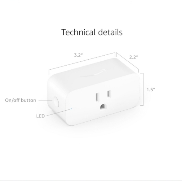 Amazon Smart Plug: External Socket/Outlet Adapter Uses Wi-Fi Bluetooth Alexa NEW - Picture 12 of 12